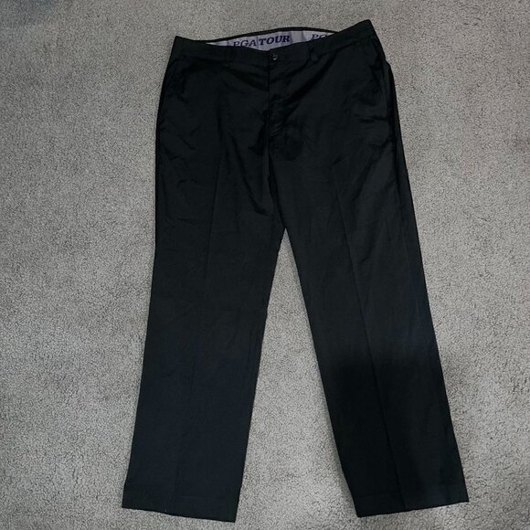 PGA TOUR Black Golf Pants Slacks - EUC - 98% Polyester 2% Elastane - Size 36x30 - Picture 1 of 8